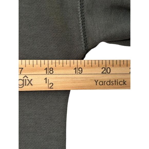 J. Jill Petite French Terry Peat Moss Green Dress SP Minimalist Capsule Staple - Picture 12 of 14